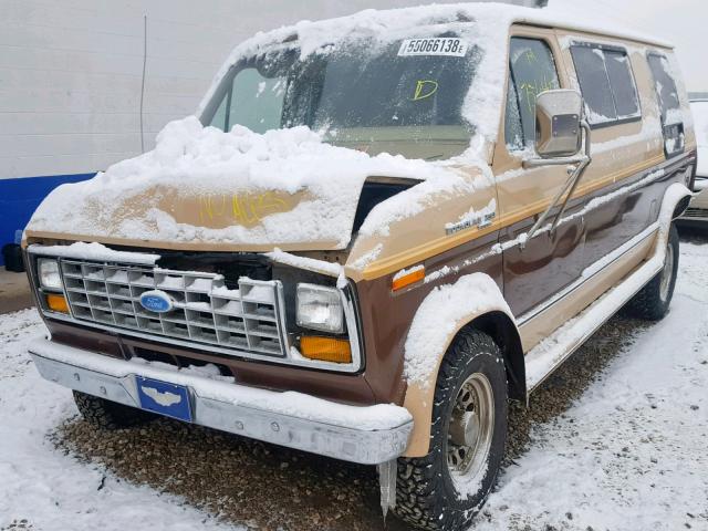 1FTHE3416EHA31495 - 1984 FORD ECONOLINE TWO TONE photo 2