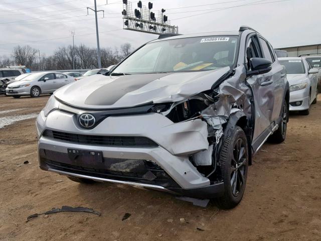 2T3RFREV0JW748663 - 2018 TOYOTA RAV4 ADVEN SILVER photo 2