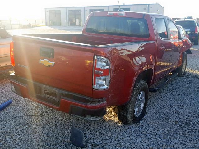 1GCGSBE38G1392298 - 2016 CHEVROLET COLORADO RED photo 4