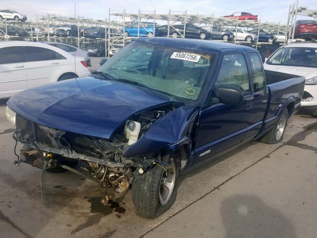 1GCCS19X338166841 - 2003 CHEVROLET S TRUCK S1 BLUE photo 2