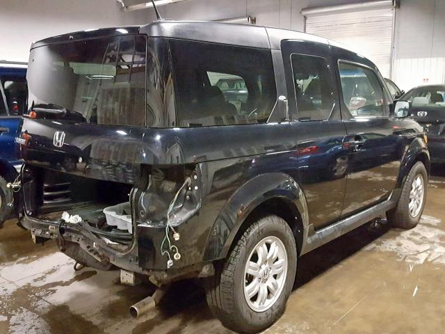 5J6YH28728L011594 - 2008 HONDA ELEMENT EX BLACK photo 4