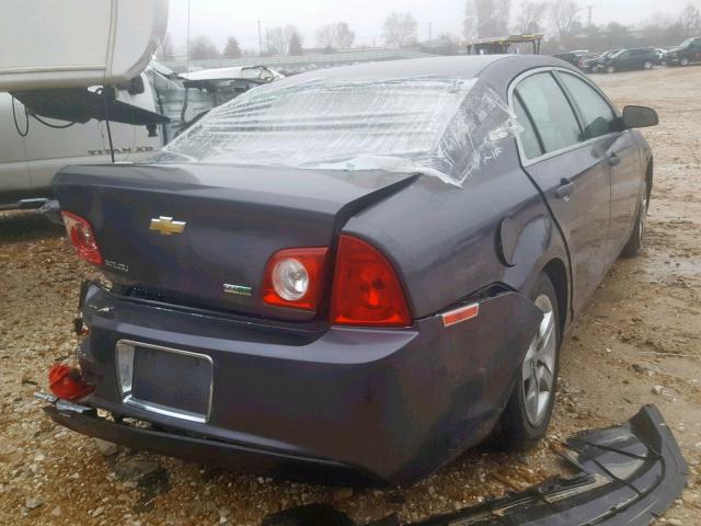 1G1ZA5E0XA4121549 - 2010 CHEVROLET MALIBU LS 灰色 照片 4