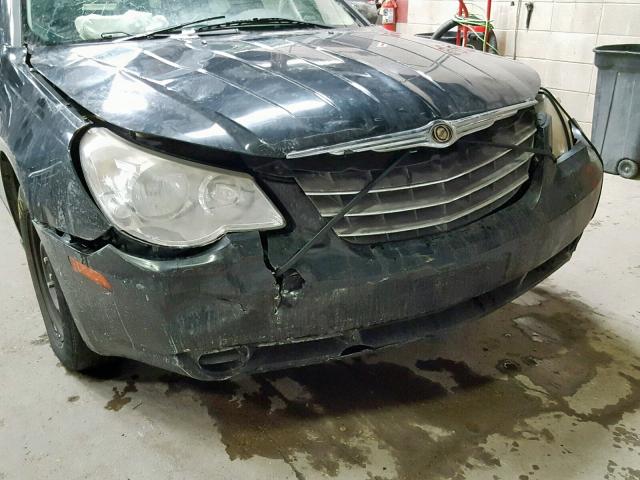 1C3LC46JX8N142290 - 2008 CHRYSLER SEBRING LX BLACK photo 9