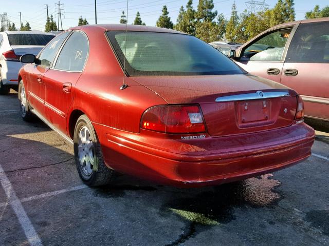 1MEFM53U91G626700 - 2001 MERCURY SABLE LS RED photo 3