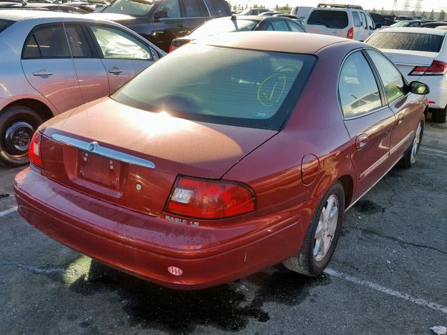 1MEFM53U91G626700 - 2001 MERCURY SABLE LS RED photo 4