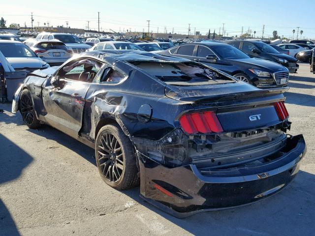 1FA6P8CF1F5435714 - 2015 FORD MUSTANG GT BLACK photo 3