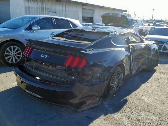 1FA6P8CF1F5435714 - 2015 FORD MUSTANG GT BLACK photo 4