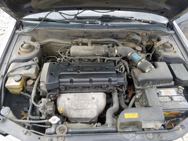 KMHJF24M0VU453820 - 1997 HYUNDAI ELANTRA BLUE photo 7