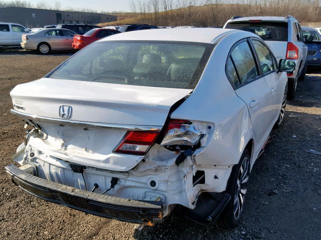 19XFB2F99FE215219 - 2015 HONDA CIVIC EXL WHITE photo 4