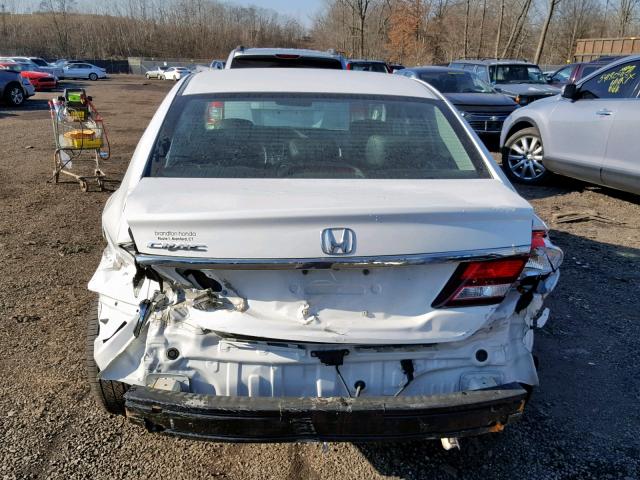 19XFB2F99FE215219 - 2015 HONDA CIVIC EXL WHITE photo 9