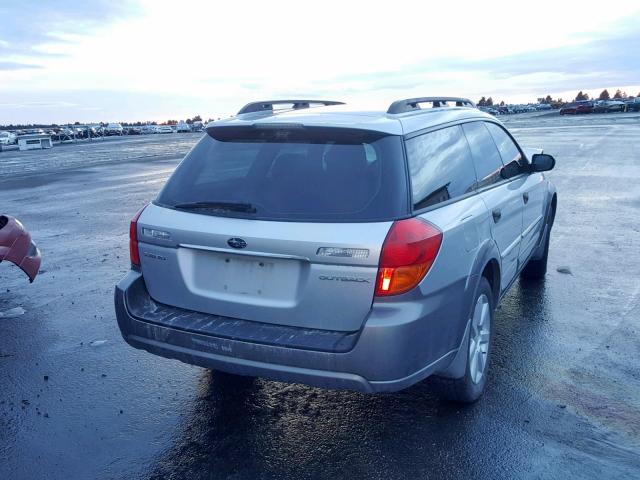 4S4BP61C367327004 - 2006 SUBARU LEGACY OUT SILVER photo 4