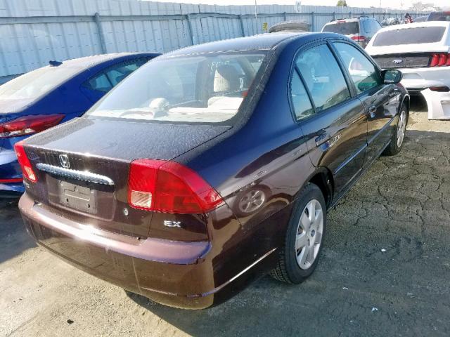 2HGES26731H516299 - 2001 HONDA CIVIC EX WHITE photo 4