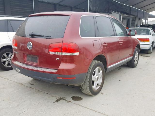 WVGZG77LX5D022045 - 2005 VOLKSWAGEN TOUAREG 3. RED photo 4