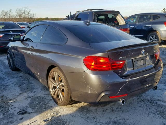 WBA3R5C50EK186025 - 2014 BMW 435 XI GRAY photo 3