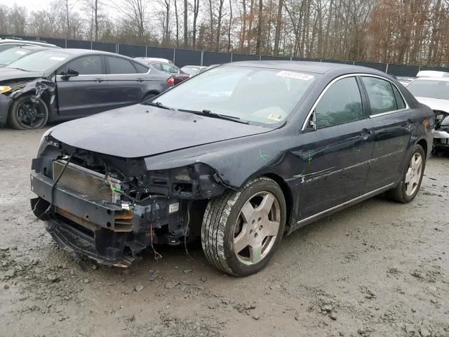 1G1ZD5E72AF159303 - 2010 CHEVROLET MALIBU 2LT BLACK photo 2