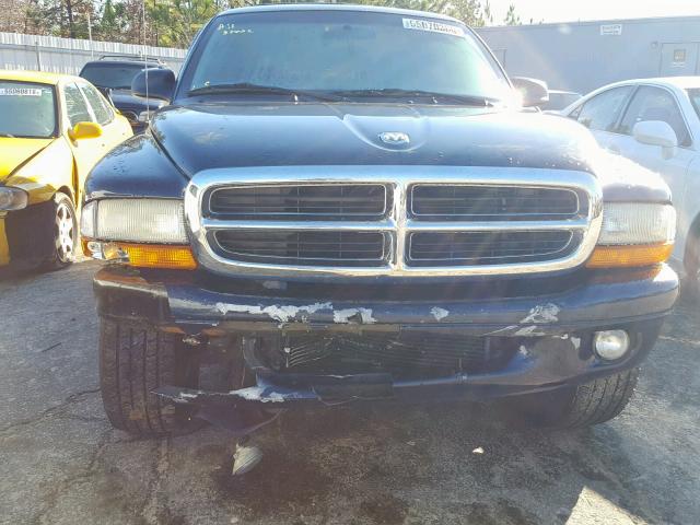 1D4HR48N93F515292 - 2003 DODGE DURANGO SL BLUE photo 9