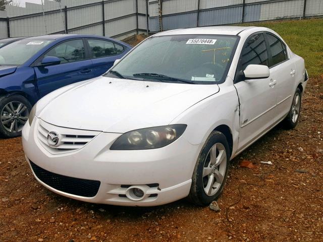 JM1BK323551267311 - 2005 MAZDA 3 S WHITE photo 2