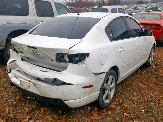 JM1BK323551267311 - 2005 MAZDA 3 S WHITE photo 4