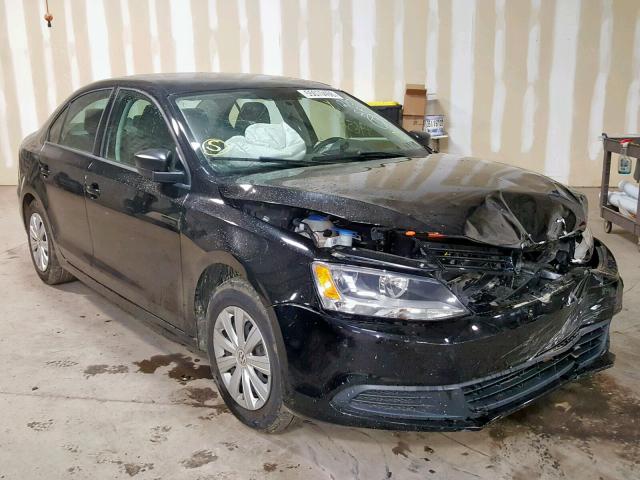 3VW2K7AJXEM436309 - 2014 VOLKSWAGEN JETTA BASE BLACK photo 1