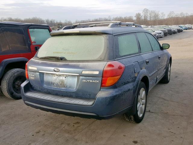 4S4BP61C867326561 - 2006 SUBARU LEGACY OUT BLUE photo 4