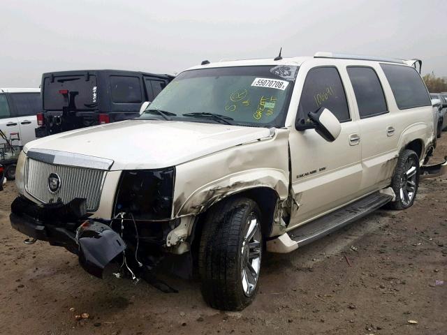 3GYFK66N24G264326 - 2004 CADILLAC ESCALADE E WHITE photo 2