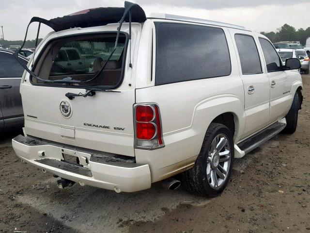 3GYFK66N24G264326 - 2004 CADILLAC ESCALADE E WHITE photo 4