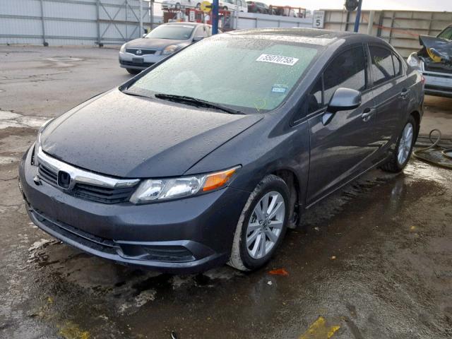 2HGFB2F92CH574767 - 2012 HONDA CIVIC EXL CHARCOAL photo 2