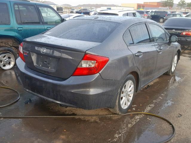 2HGFB2F92CH574767 - 2012 HONDA CIVIC EXL CHARCOAL photo 4