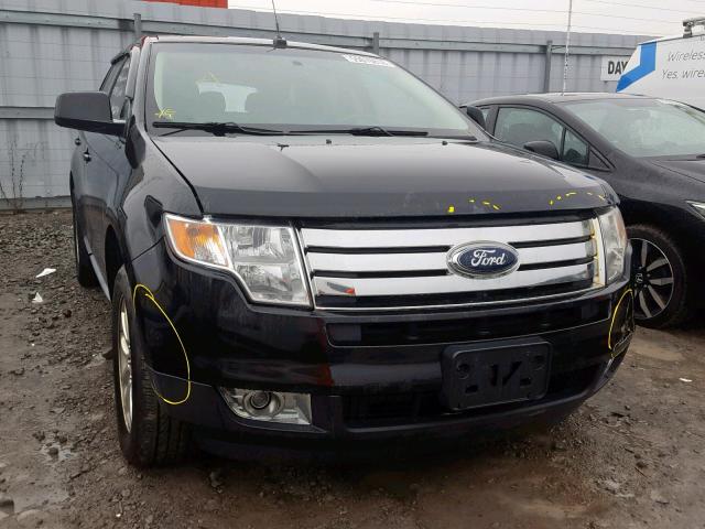 2FMDK3JCXABB43216 - 2010 FORD EDGE SEL BLACK photo 1