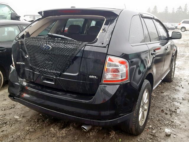 2FMDK3JCXABB43216 - 2010 FORD EDGE SEL BLACK photo 4