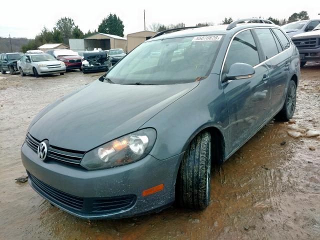 3VWPL7AJ9CM698533 - 2012 VOLKSWAGEN JETTA TDI GRAY photo 2