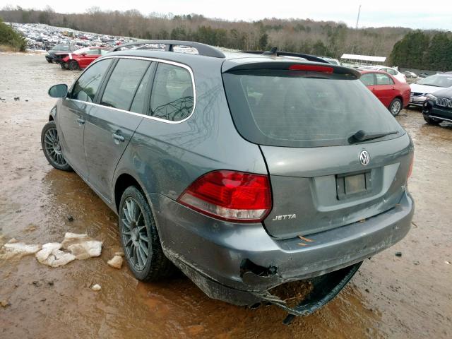 3VWPL7AJ9CM698533 - 2012 VOLKSWAGEN JETTA TDI GRAY photo 3