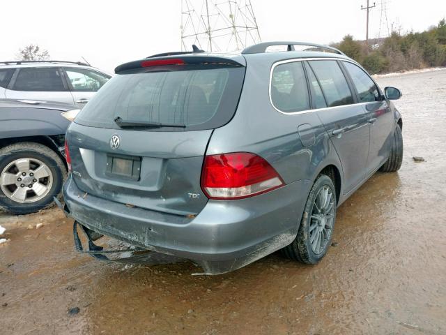 3VWPL7AJ9CM698533 - 2012 VOLKSWAGEN JETTA TDI GRAY photo 4