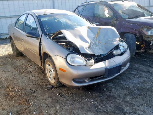 1B3ES46C1YD818349 - 2000 DODGE NEON BASE GOLD photo 1