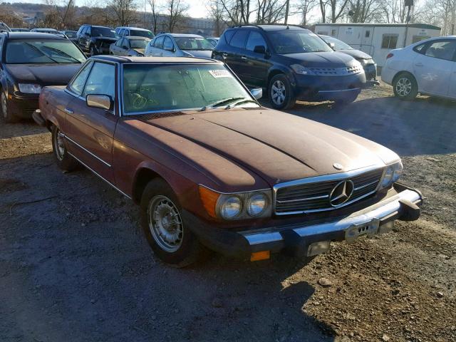 WDBBA45A8CB011723 - 1982 MERCEDES-BENZ 380 SL MAROON photo 1