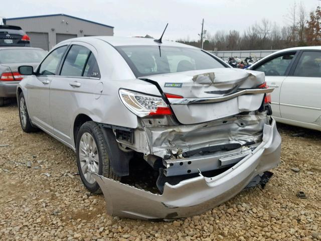 1C3CCBAB7CN100432 - 2012 CHRYSLER 200 LX SILVER photo 3