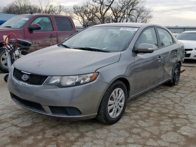 KNAFU4A28A5865774 - 2010 KIA FORTE EX GRAY photo 2