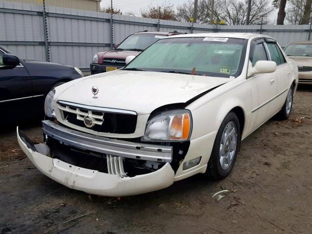 1G6KF57922U210932 - 2002 CADILLAC DEVILLE DT WHITE photo 2