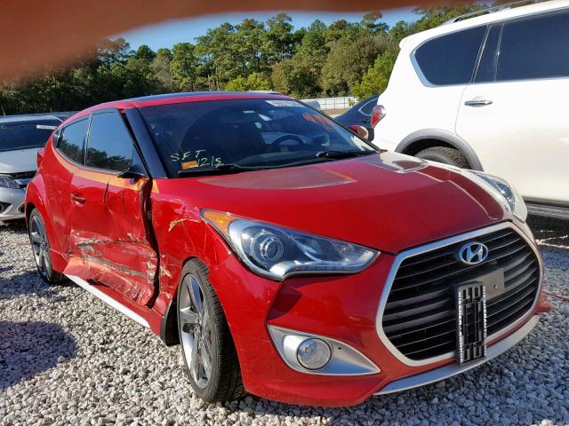 KMHTC6AE9DU127955 - 2013 HYUNDAI VELOSTER T RED photo 1