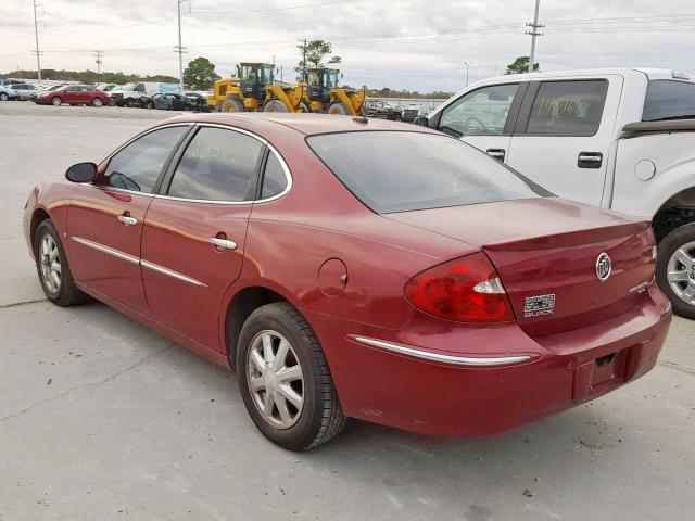 2G4WD582061162611 - 2006 BUICK LACROSSE C BURGUNDY photo 3