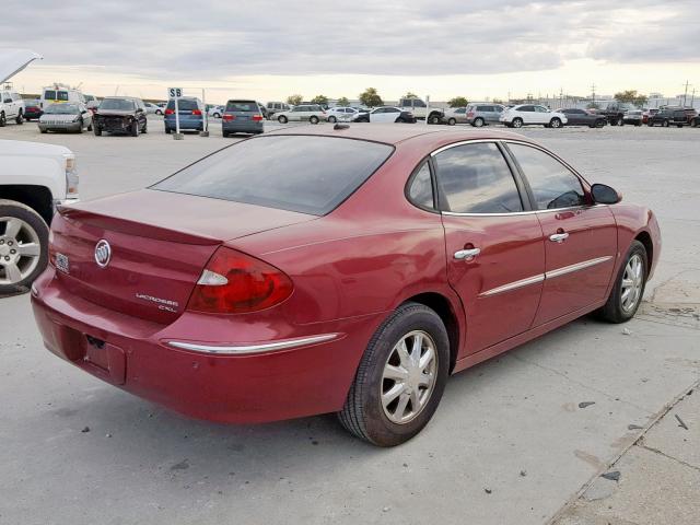 2G4WD582061162611 - 2006 BUICK LACROSSE C BURGUNDY photo 4