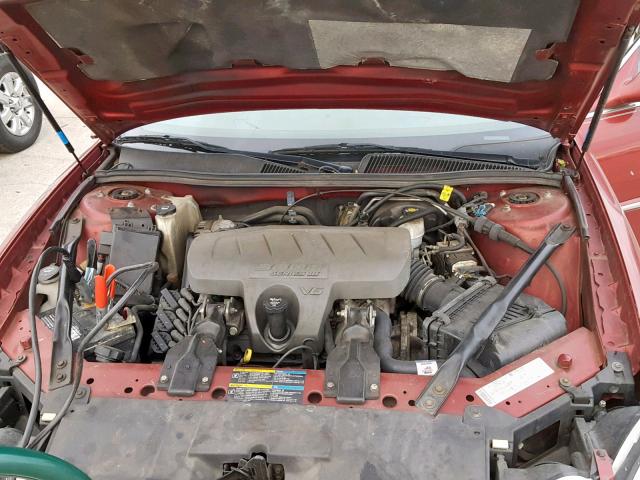 2G4WD582061162611 - 2006 BUICK LACROSSE C BURGUNDY photo 7