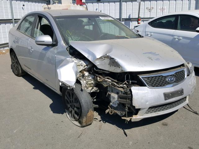 KNAFU4A27D5721413 - 2013 KIA FORTE EX SILVER photo 1