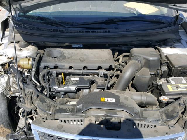 KNAFU4A27D5721413 - 2013 KIA FORTE EX SILVER photo 7