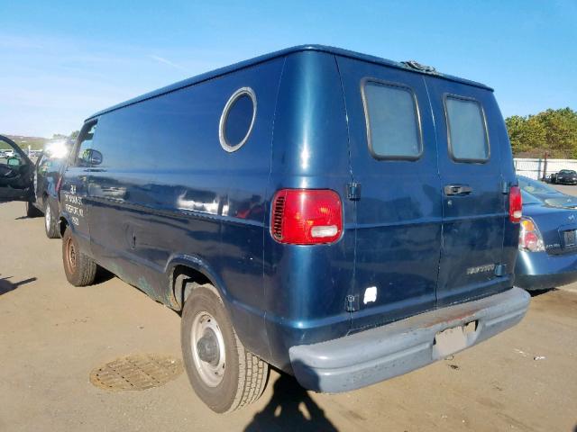 2B7KB31Y11K518367 - 2001 DODGE RAM VAN B3 GREEN photo 3