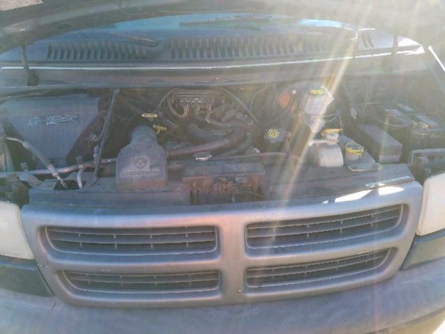 2B7KB31Y11K518367 - 2001 DODGE RAM VAN B3 GREEN photo 7