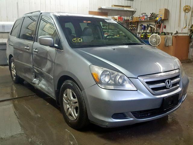 5FNRL38657B021981 - 2007 HONDA ODYSSEY EX BLUE photo 1