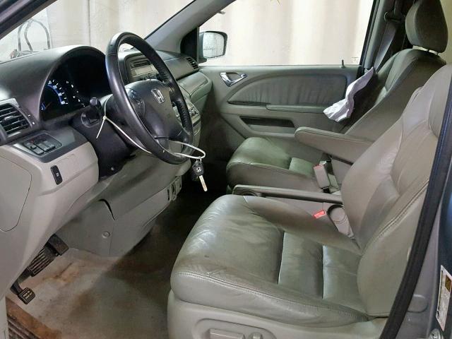 5FNRL38657B021981 - 2007 HONDA ODYSSEY EX BLUE photo 5