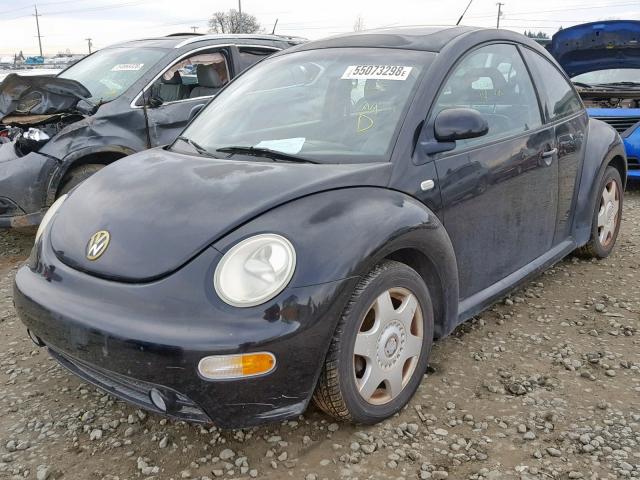 3VWCC21C0XM451376 - 1999 VOLKSWAGEN NEW BEETLE BLACK photo 2