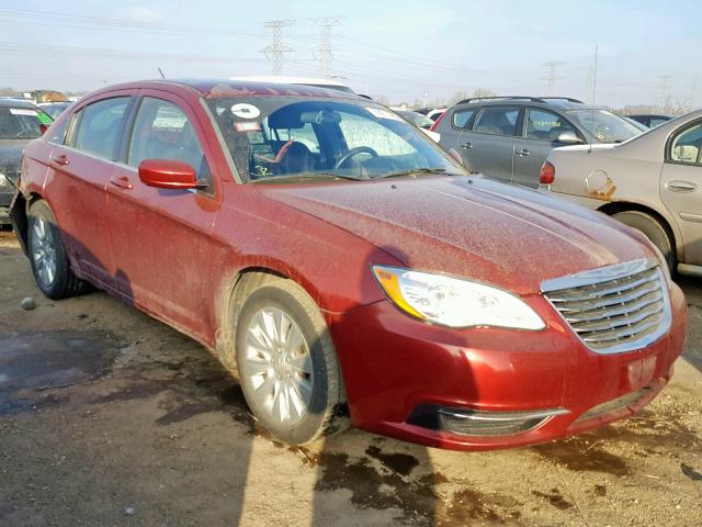 1C3CCBAB7DN560854 - 2013 CHRYSLER 200 LX RED photo 1